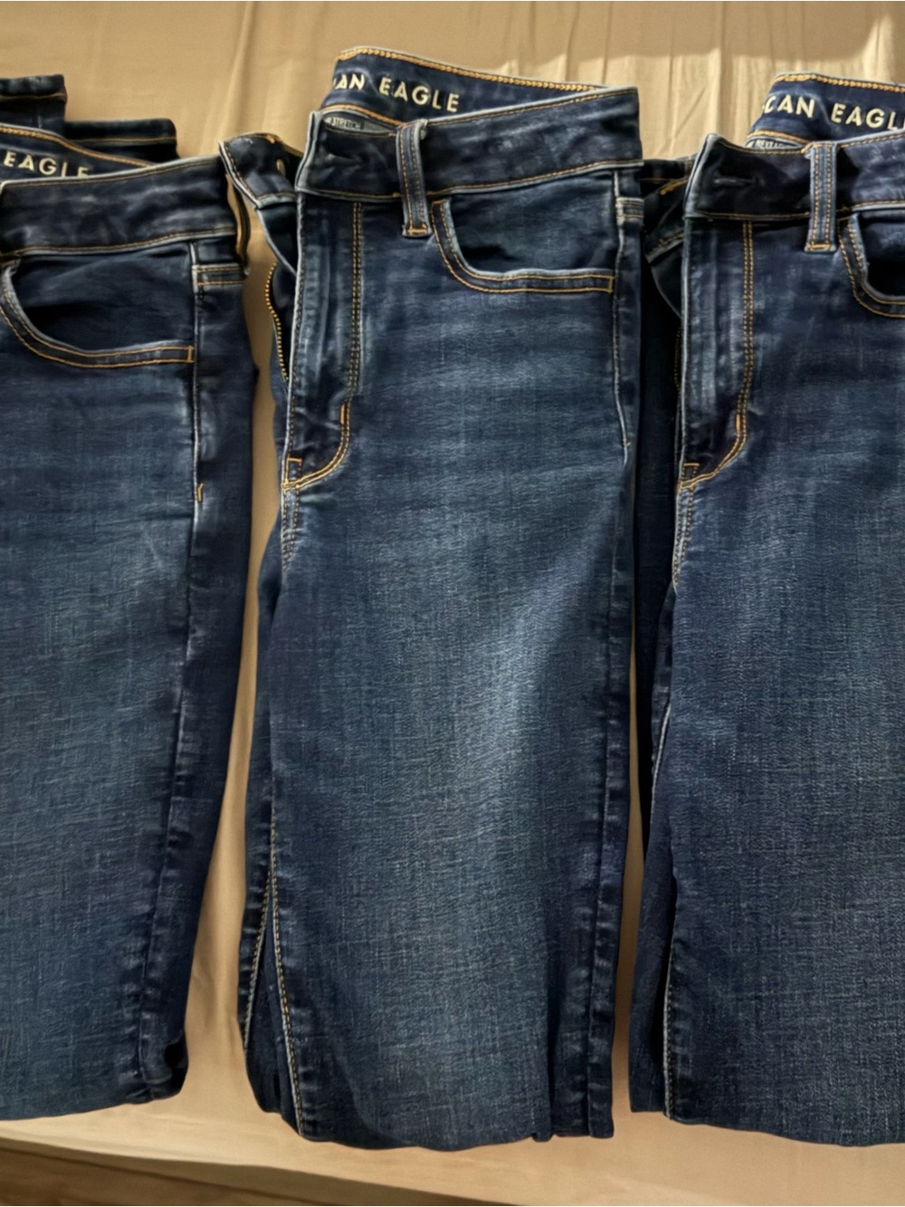 American Eagle Outfitters Dark Blue Jeggings Size 0, Like new.